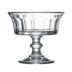 Coupe à glace en verre 22 cl transparente élégante