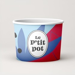 Pot de glace en carton 155ml - 1 ou 2 boules
