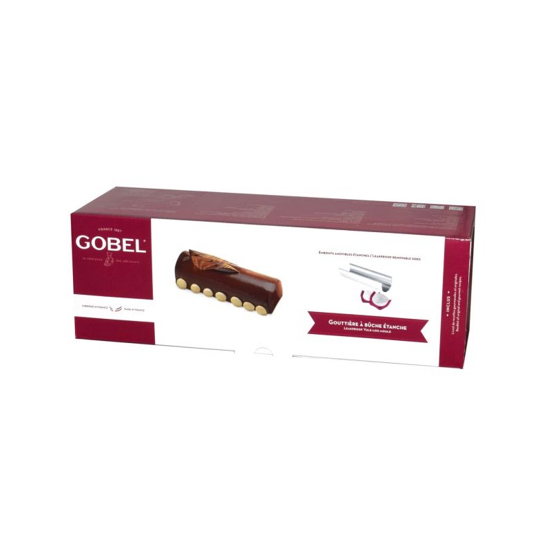 Gouttière à bûche inox - 300 x 85 x 68 mm - contenance 1,5 L [product.brand] 1 - Univers du glacier 