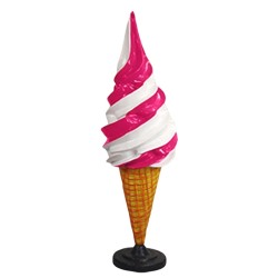Stop-trottoir glace à l'italienne 170cm vanille/fraise