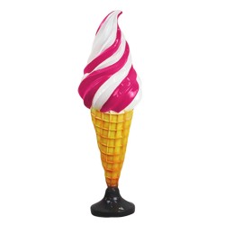 Stop-trottoir glace à l'italienne 100cm vanille/fraise [product.brand] 1 - Univers du glacier 