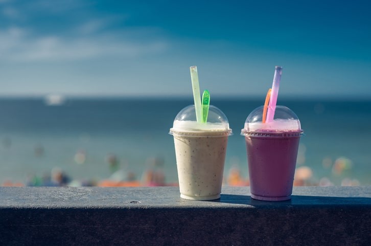 Boissons fraiches du glacier